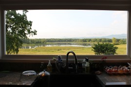The very best view from the kitchen I have ever seen.